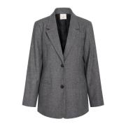 Heartmade Modern Oversized Blazer Storm Grey Gray, Dam