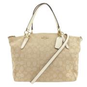 Coach Pre-owned Pre-owned Canvas totevskor Beige, Dam