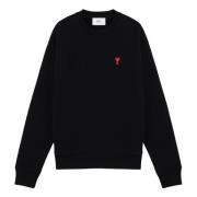 Ami Paris Rundhals Sweatshirt Black, Herr