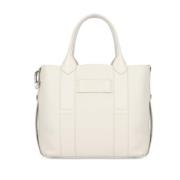 Hogan Läder Shoppingväska med matchande Pochette Beige, Dam