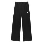 Msgm Svart Jogger Sweatpants Black, Herr