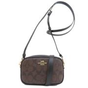 Coach Pre-owned Pre-owned Canvas axelremsvskor Brown, Dam