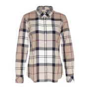 Barbour Breton Stil Dam Skjorta Beige, Dam