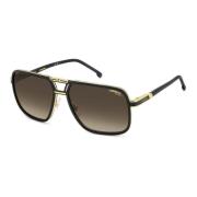 Carrera Matt Svart Guld Solglasögon Brun Gradient Black, Herr