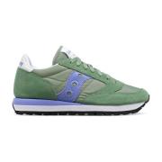 Saucony Suede Nylon Sneakers, Stiliga och Bekväma Green, Dam