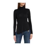 Elisabetta Franchi Turtlenecks Black, Dam