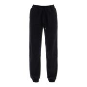 Woolrich Mjuka bomulls-joggers med broderad logotyp Black, Dam