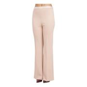 ViCOLO Elegant naken hög midja byxor Beige, Dam