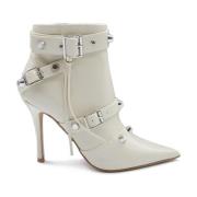 Steve Madden Stiliga Fortitude Stövlar med 10cm Klack White, Dam