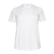 Kaffe Curve Vit T-shirt med korta ärmar White, Dam