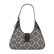 Kate Spade Blom Jacquard Axelväska Beige, Dam