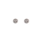 Tory Burch Ikoniska Miller Pavé Stud Örhängen Gray, Dam