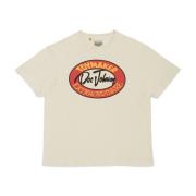 Gallery Dept. Vintage Print T-shirt med Glittery Logo Beige, Herr