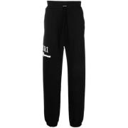 Amiri Svarta MA Bar Logo Sweatpants Black, Herr