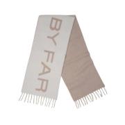 By FAR Bicolor Alpacka Scarf Ivory Beige, Dam