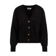 Notshy Svart Cardigan Tröja Modell 44503015C Black, Dam