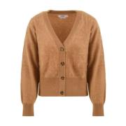 Notshy Brun Cardigan Sweater Modell Hazal Brown, Dam