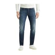 Cast Iron Tapered Indigo Royal Blue Jeans Blue, Herr