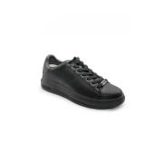 Guess Svarta lädersneakers Fm8Vibfap12 Black, Herr