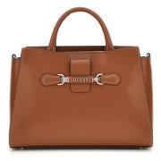 Guess Elegant Satchel Väska Brown, Dam