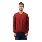 Hugo Boss Röd Crewneck Ulltröja Red, Herr