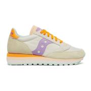 Saucony Jazz Triple Sneaker Tan/Lilac Multicolor, Dam