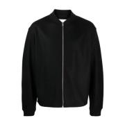 Jil Sander Svarta Ulljackor Black, Herr