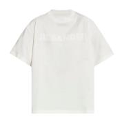 Jil Sander Porslin Logo T-shirt Beige, Herr