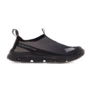 Salomon Andningsbara Slip-On Sneakers med Detaljer i Eco-Läder Gray, H...