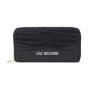 Love Moschino Stilren Läder Väska Black, Dam