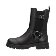 Rieker Svarta Läder Chelsea Boots Black, Dam