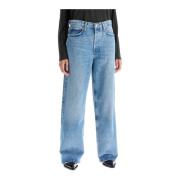 Agolde Vintage Wide Leg Baggy Jeans Blue, Dam