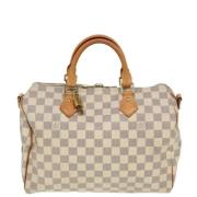 Louis Vuitton Vintage Pre-owned Canvas handvskor White, Dam