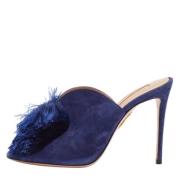 Aquazzura Pre-owned Pre-owned Mocka mules Blue, Dam