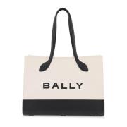 Bally Keep-On Cotton Tote Bag White, Dam