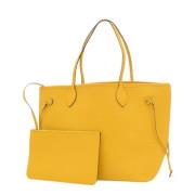 Louis Vuitton Vintage Pre-owned Laeder axelremsvskor Yellow, Dam