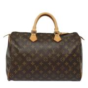 Louis Vuitton Vintage Pre-owned Canvas handvskor Brown, Dam