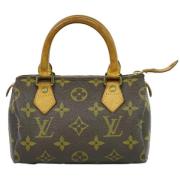 Louis Vuitton Vintage Pre-owned Canvas handvskor Brown, Dam