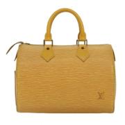 Louis Vuitton Vintage Pre-owned Laeder handvskor Yellow, Dam