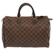 Louis Vuitton Vintage Pre-owned Canvas handvskor Brown, Dam