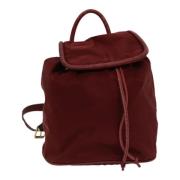 Celine Vintage Pre-owned Nylon ryggsckar Red, Dam