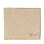 Fendi Vintage Pre-owned Laeder plnbcker Beige, Dam