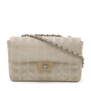 Chanel Vintage Pre-owned Canvas crossbodyvskor Beige, Dam