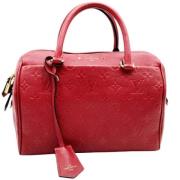 Louis Vuitton Vintage Pre-owned Canvas handvskor Red, Dam