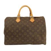 Louis Vuitton Vintage Pre-owned Canvas handvskor Brown, Dam