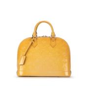 Louis Vuitton Vintage Pre-owned Laeder handvskor Yellow, Dam