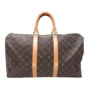 Louis Vuitton Vintage Pre-owned Canvas handvskor Brown, Dam