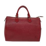 Louis Vuitton Vintage Pre-owned Laeder handvskor Red, Dam