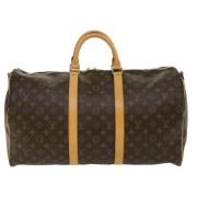 Louis Vuitton Vintage Pre-owned Canvas handvskor Brown, Dam