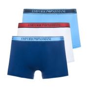 Emporio Armani Bomull Stretch Boxers - Tripack Multicolor, Herr